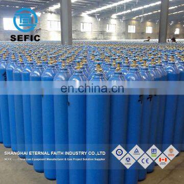 EN ISO 9809-1 50L 200bar Argon filled Gas Cylinder to CONGO with SGS/BV inspection report