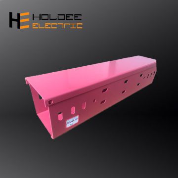textured powder coating perforated tray/ price of channel type cable tray/gi cable trunking