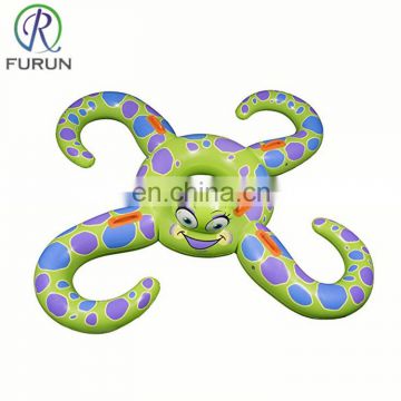 Giant inflatable octopus rider pool float durable plastic blow octopus with handles