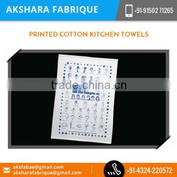 Eco-friendly Durable Printed Cotton Kitchen Towel