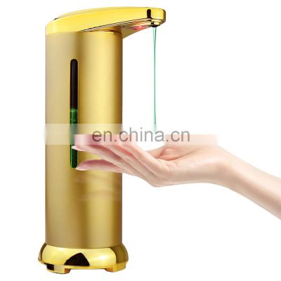 Battery Operated Stainless Steel Smart Motion Sensor Touchless Automatic Deck Liquid Soap Dispenser with Visible Window