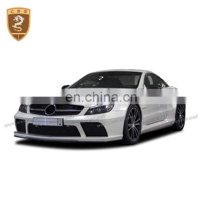 Black Series Style Body kit Cars Front Bumper Grill Lip For Mercedes Bens SL Engine Hoods Cover Body Parts