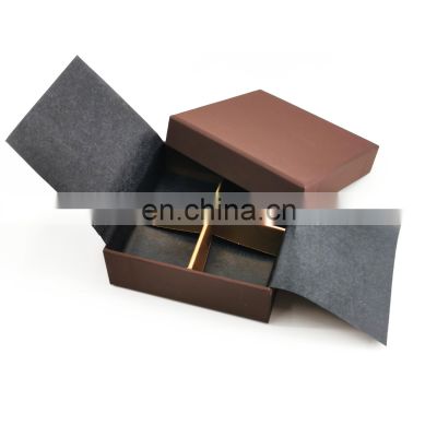 Wholesale custom color hat box for chocolate truffles packaging food grade classic base and lid box with warp paper and inserts
