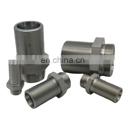 OEM ODM Provided Iron Pipe Fitting Straight Hydraulic Fitting Connector Copper Brass
