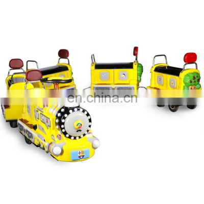 Electric train sets for kids park trackless train kiddie ride for sale