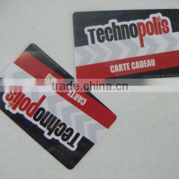 CR80 3 3/8 x 2 1/8 " Plastic Membership Cards with OR Bar Code and Signature Panel