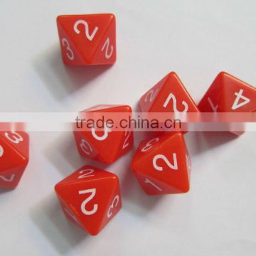 8side dice , numbers dice