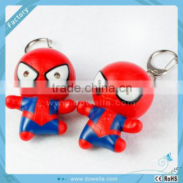 Gift item plastic 3d spiderman keychain