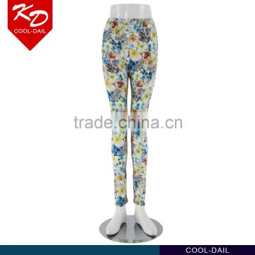 2016 floral print stretchy running jogging leggings for women wholesale