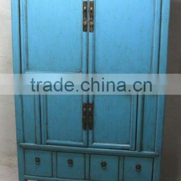 chinese antique four door four drawer cabinet