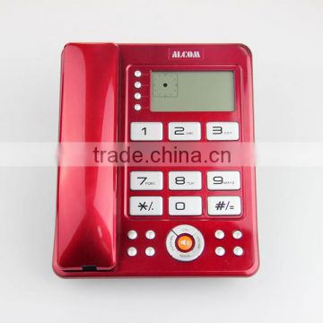 New design red color fancy voip products telephone set