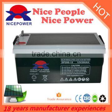 12v 200ah AGM battery Solar battery lead acid battery