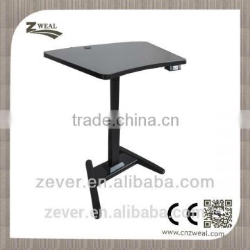 Single foot table leg height adjuster