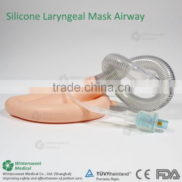 CE ISO disposable reinforced steel wire laryngeal airway mask