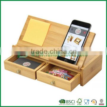 FB9-1074 Natural bamboo living room cell phone display box holder