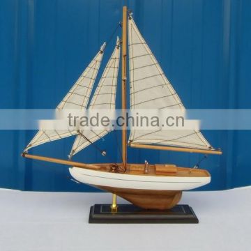 wooden sail boat model