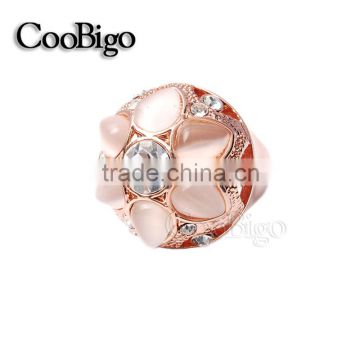Fashion Jewelry Zinc Alloy Shinning Cat-eye Stone Ring Ladies Wedding Party Show Gift Dresses Apparel Promotion Accessories