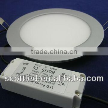 12W led round panel light Warm White;108 PCS SMD 3528 LEDs;Epistar;AC100-240V