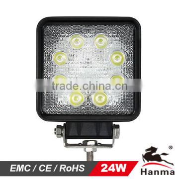 24 W light LED work light for Constuction machinery,truck,tractor and heavy-duty equipment