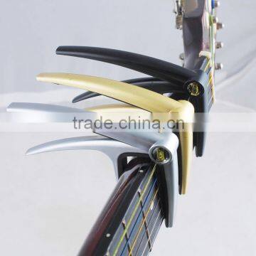 High Class Level Latest Zinc Alloy with Hidden String Designed Silver/Gold/Black Guitar Capo