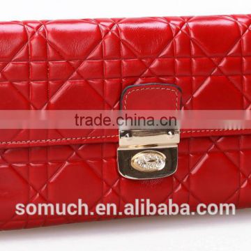 S8639 COW LEATHER WALLET ALLIGATOR FASHION WALLET FOR WOMEN