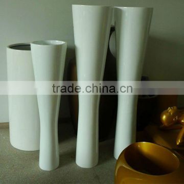 fiberglass pot,white colour flower pots