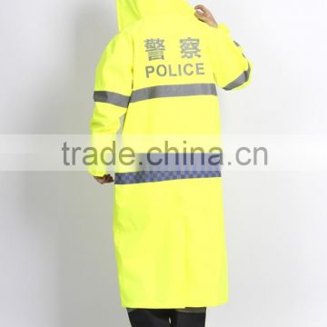 Government police long Raincoat Woodland Jacket Army Rain Suits Of Military Camouflage polyester police raingear