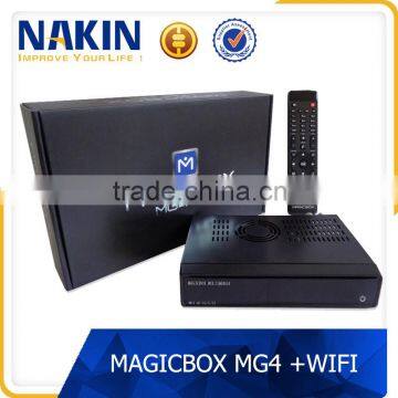 Linux Enigma2 twin tuner DVB-S2+C/T2 TV Receiver MAGICBOX MG4 with WIFI