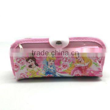 Pink Color Cartoon Design Cute Stainery Pencil Bag