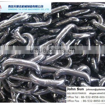 Studless Link Anchor Chain U3 Grade Black Painting