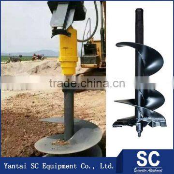 Post Hole Digger For Sale /Earth Auger SC3500 For 2T-3.5T Excavator DOOSAN DH220 For Foundation Drill