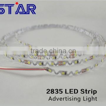 2835 72leds/m 0.1w/0.2w flexible led streifen for adveriting hintergrundbeleuchtung leuchtenden kanal blister acrylharz ed-buch