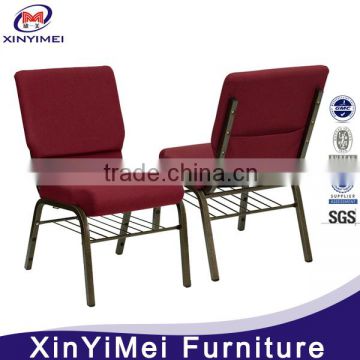 cheap chinese factory rental steel church chair with interlocking