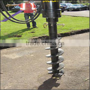 2015 hot sales! Haotian OEM Galvanized steel round spiral ground anchor helical screw piles