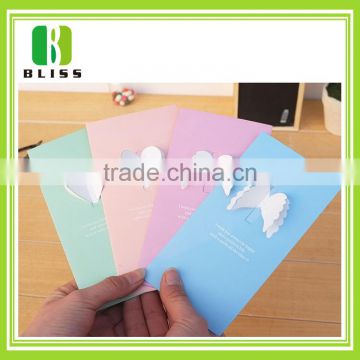 Printed custom paper cut greeting cards wholesale