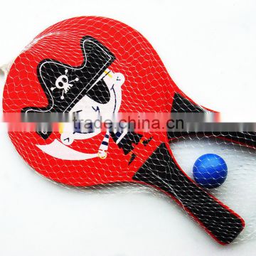 hot selling promotion wooden beach tennis paddle set