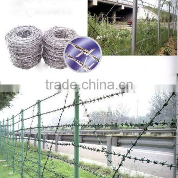 Galvanized&Pvc coated barbed wire