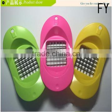Stainles steel and ABS plastic manual potato chipper , pototo chips french fries cutter