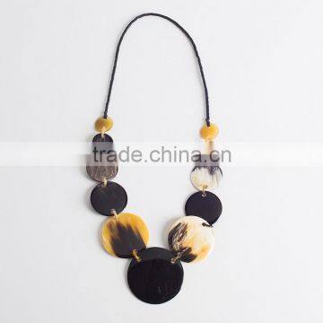 High quality best selling buffalo horn yellow modern necklace from Vietnam