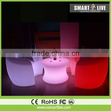 color changing rechargeable led chair lighted 168 colors for nightclub ball coffee table