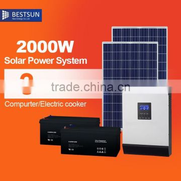 BESTSUN Top selling solar system home 2OOO watt solar power system home