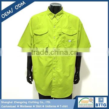 Wholesale customized clothing short sleeves fishing shirts