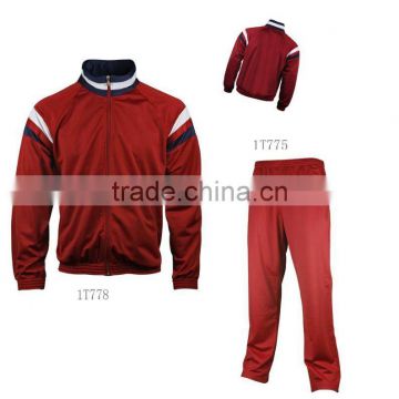 2013 High quality athletic wears mens tracksuit wholesale custom jogging suits track suit for men