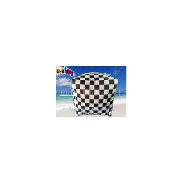 3M White , Black Lattice Inflatable Water Games Swim Buoy With 3 Years Warranty