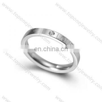 2017 engrave ring stainless steel love ring couples simple design