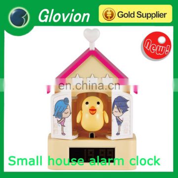 Hot sale bedside creative alarm clock Plastic clocks mart clock