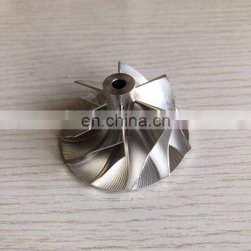 RHF5 reverse 41.80/54.00mm 6+6 blades high performance Turbo milling/aluminum 2618/billet compressor wheel