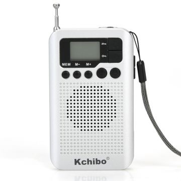 Kchibo direct factory 2 band FM AM digital portable pocket radio