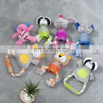Oem Unique Cute Stuffed Floppy Custom Wholesale Soft Squeaky Pet Squeaky Dog Plush Toy