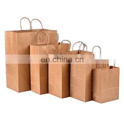 Small Paper Bag Takeaway Packaging Food Package Bag Takeaway Beverage Custom